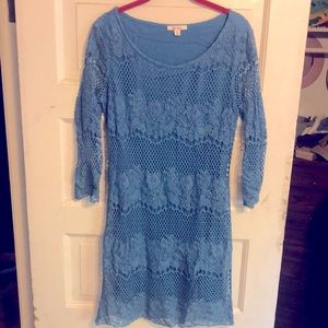 Ella Moss Blue lace dress